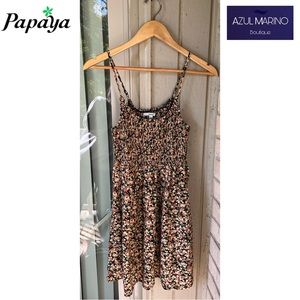 Papaya — Floral Mini Dress • Vestido floreado •